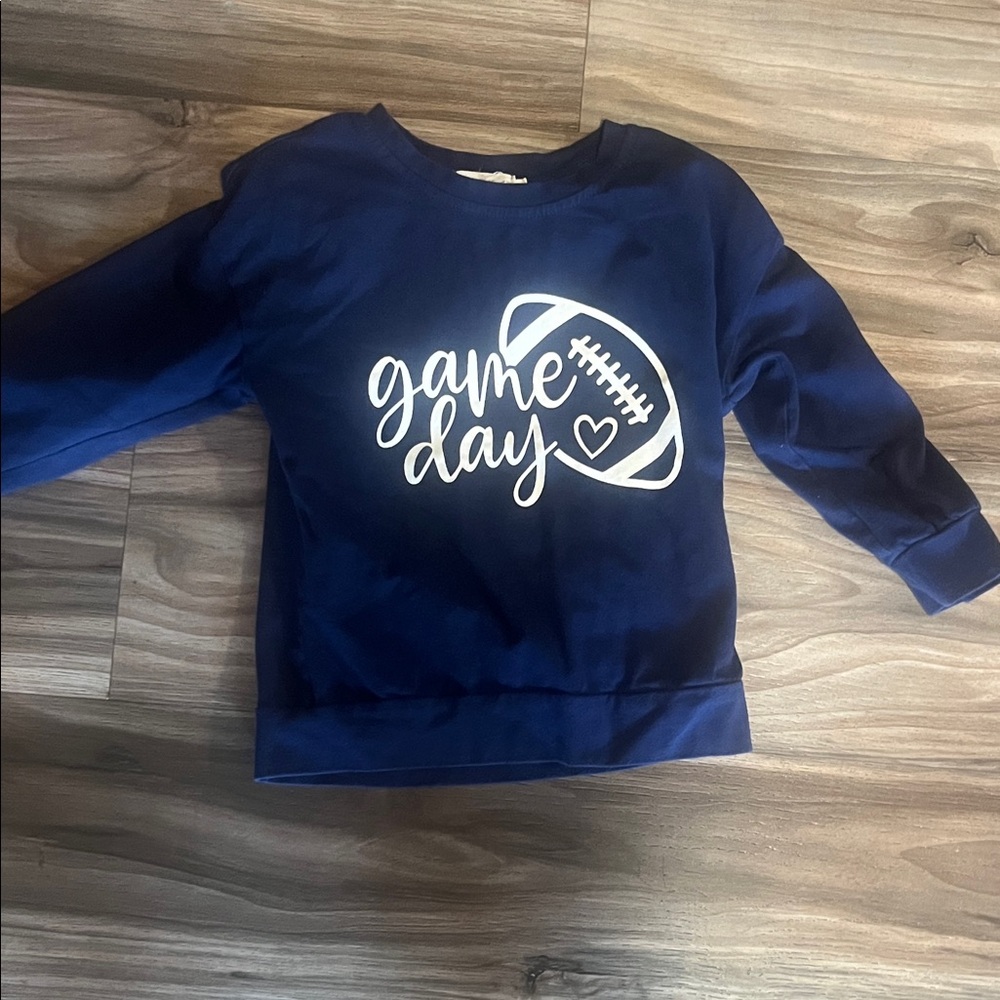 Navy Blue Graphic Sweatshirt